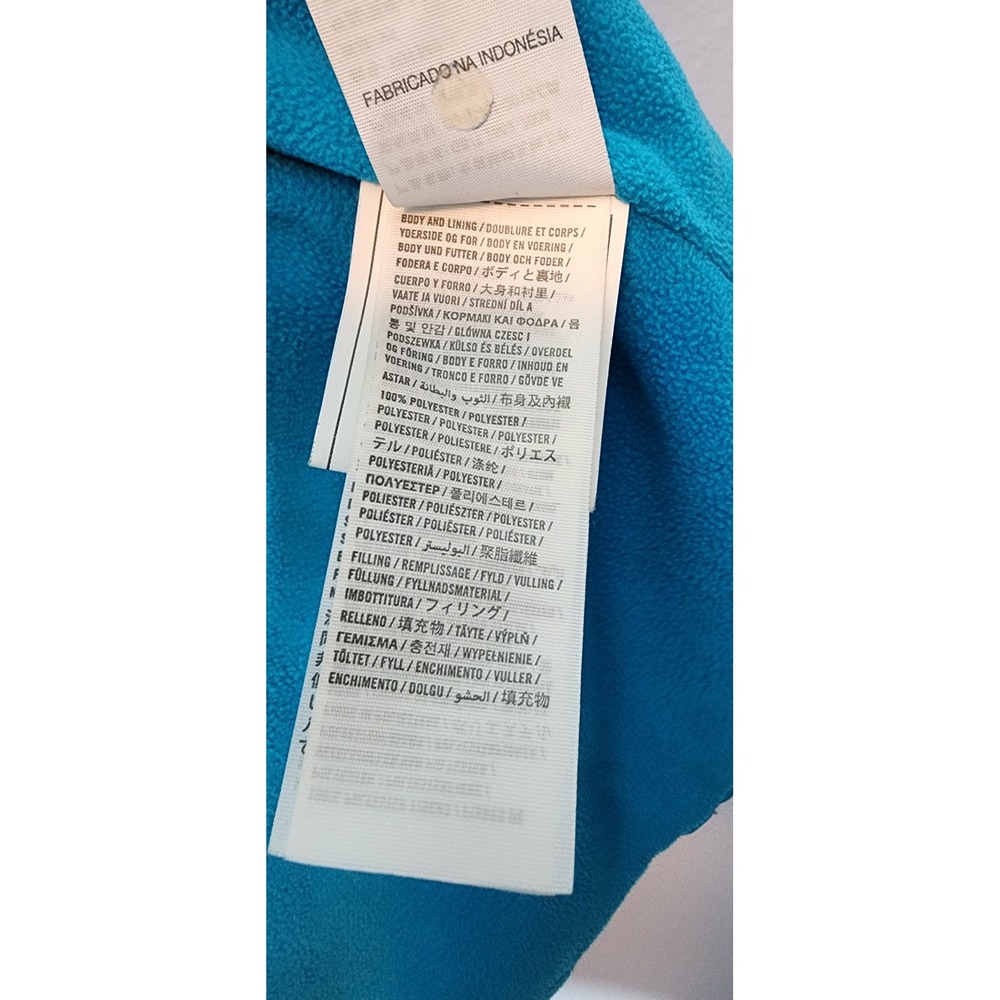 Hollister Puffer‎ Vest Teal Hermosa Logo Hooded Women's XS Lightweight Fleece - Picture 4 of 9